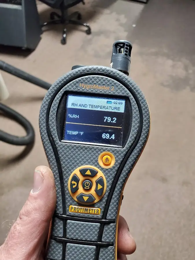 Moisture meter humidity assessment for Fire & Smoke Damage Restoration in Miami Beach